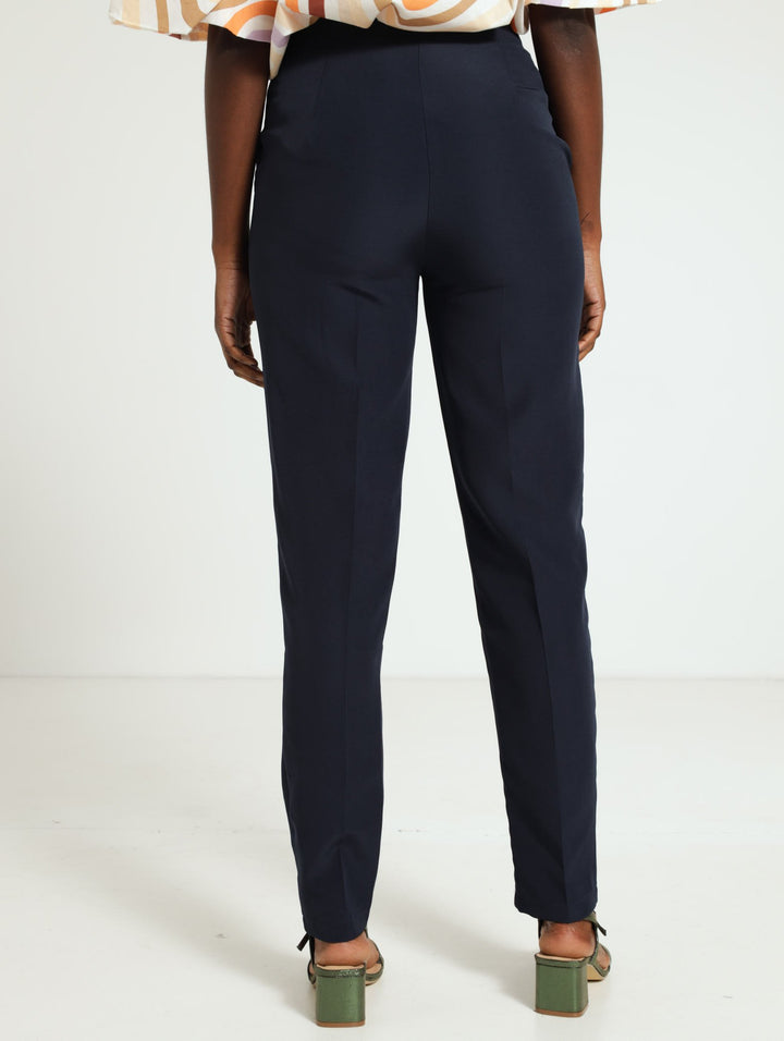 Button Pocket Detail Trouser - Navy
