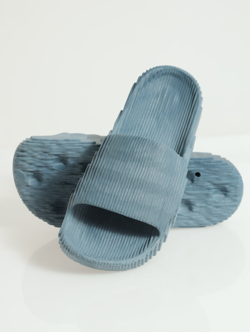 3D Blown Eva Slide Sandal - Blue