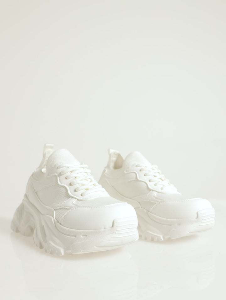Obii Chunky Lace Up Sneaker - White