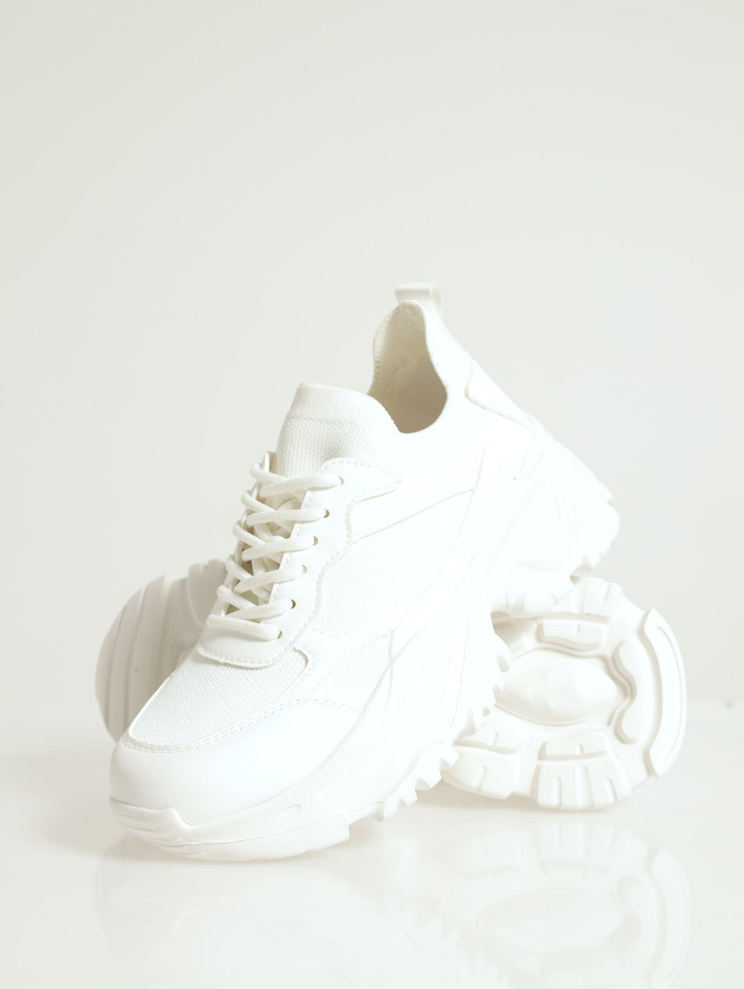 Obii Chunky Lace Up Sneaker - White