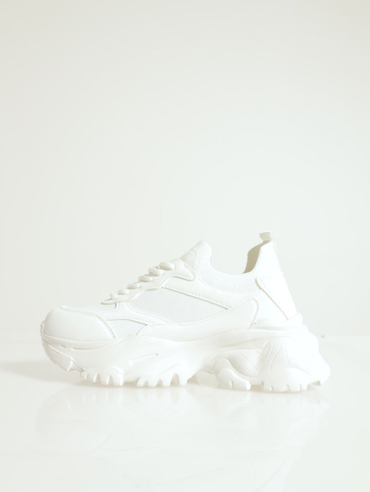 Obii Chunky Lace Up Sneaker - White