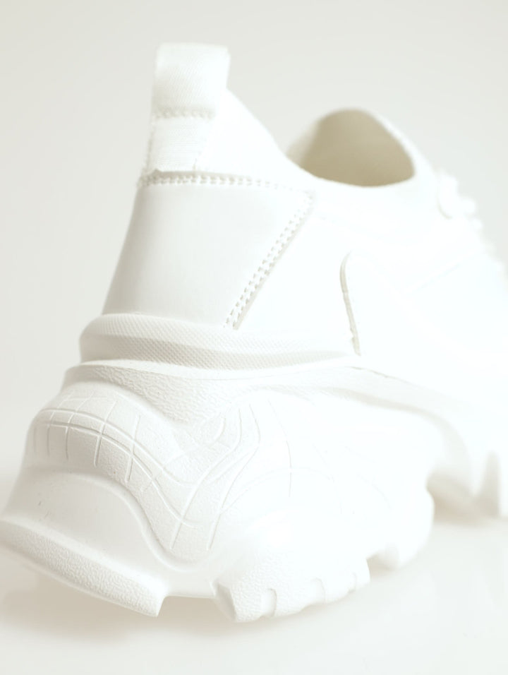 Obii Chunky Lace Up Sneaker - White