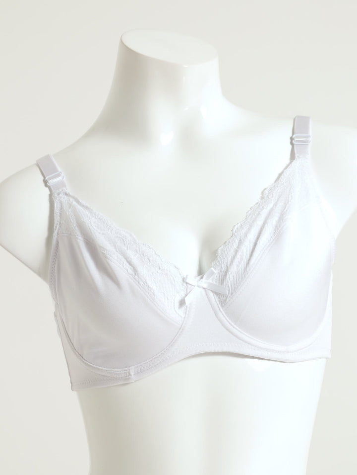 2 Pack Lace Bra - Black/White