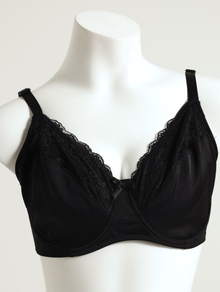 2 Pack Lace Bra - Black/Beige