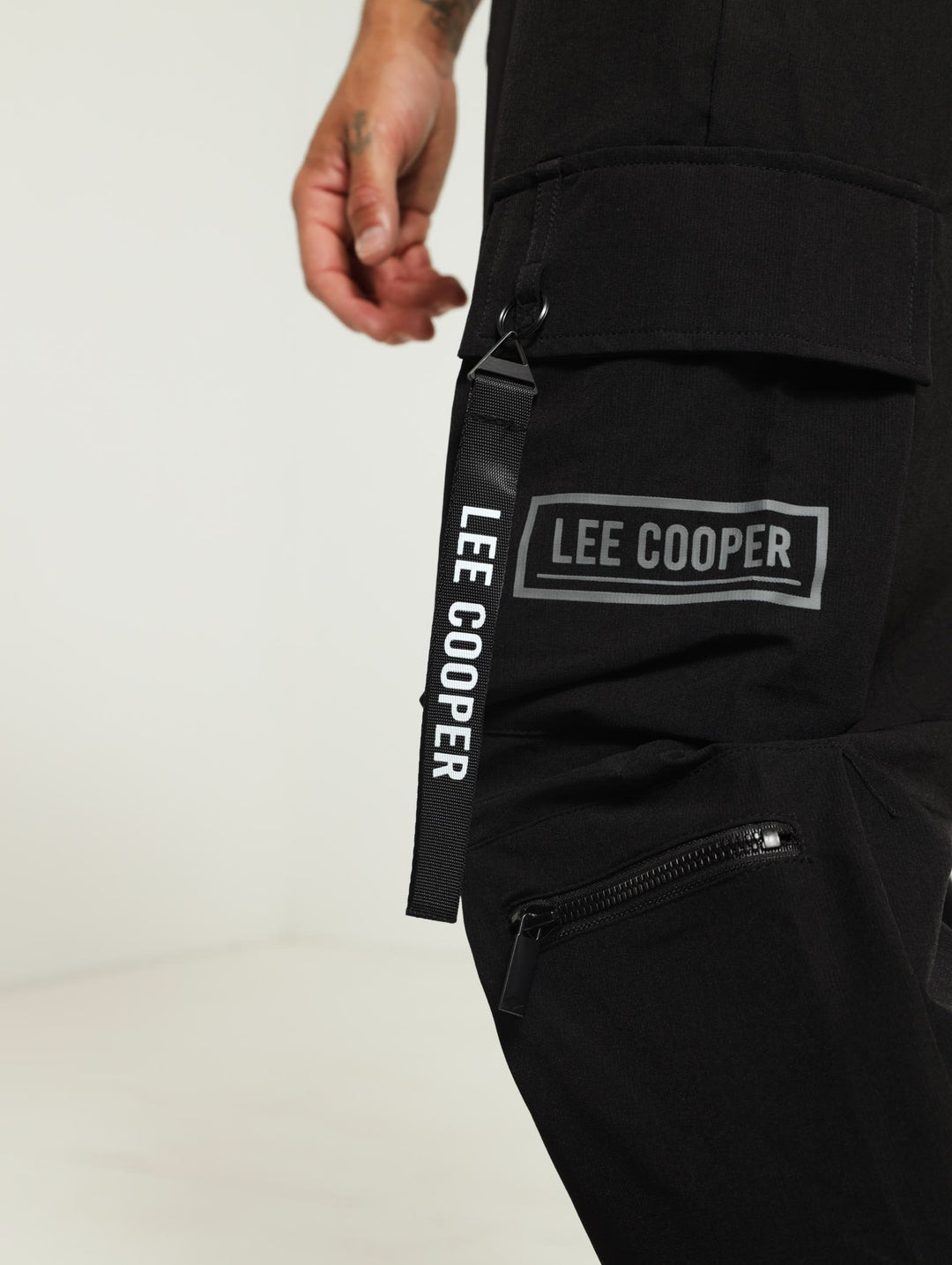 Sydney Utility Pocket Parachute Pants - Black