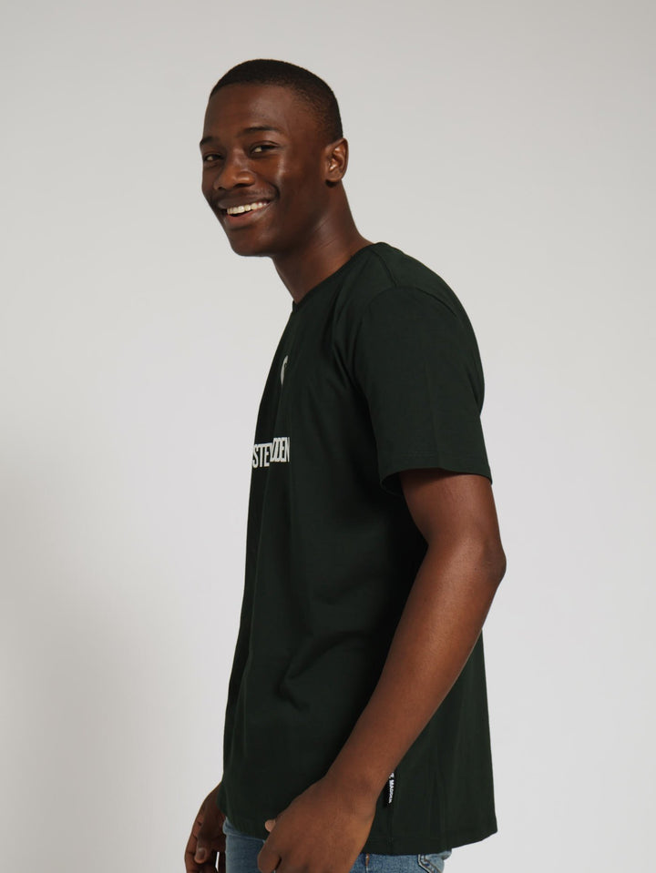 Jamie Crew Neck Logo Tee - Green