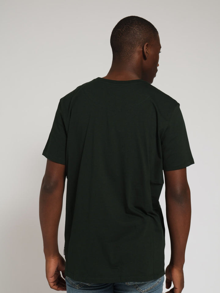 Jamie Crew Neck Logo Tee - Green