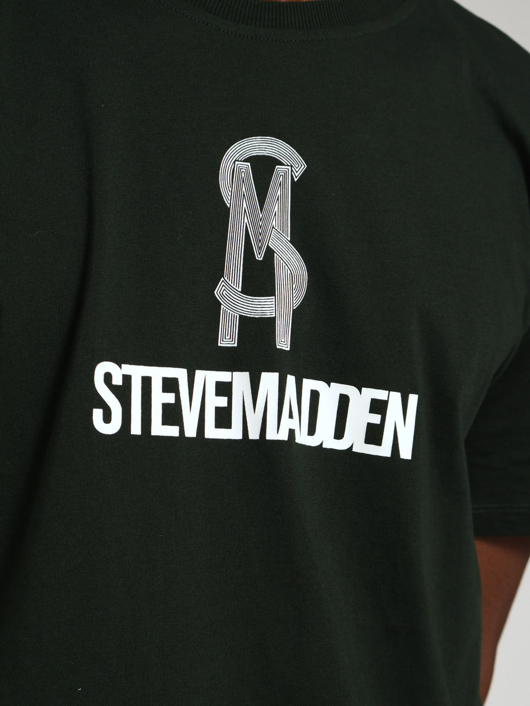 Jamie Crew Neck Logo Tee - Green