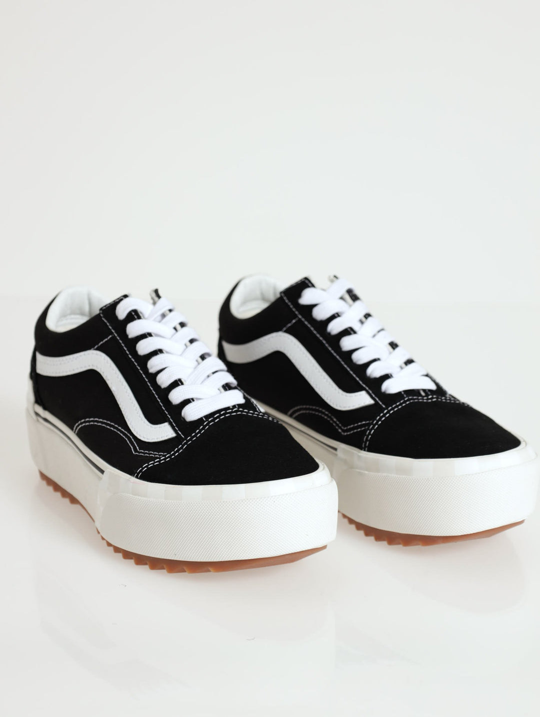 Old Skool Stacked Sneaker - Black/White