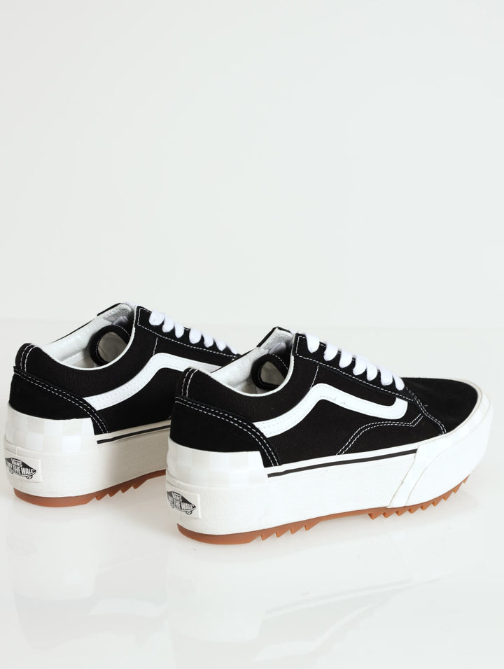 Old Skool Stacked Sneaker - Black/White