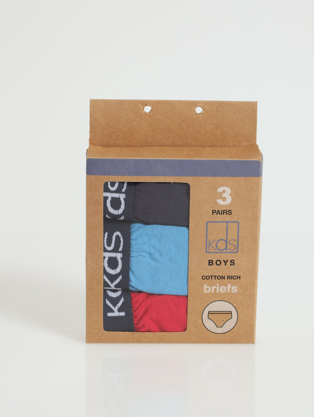 Pre-Boys 3 Pack Plain Briefs