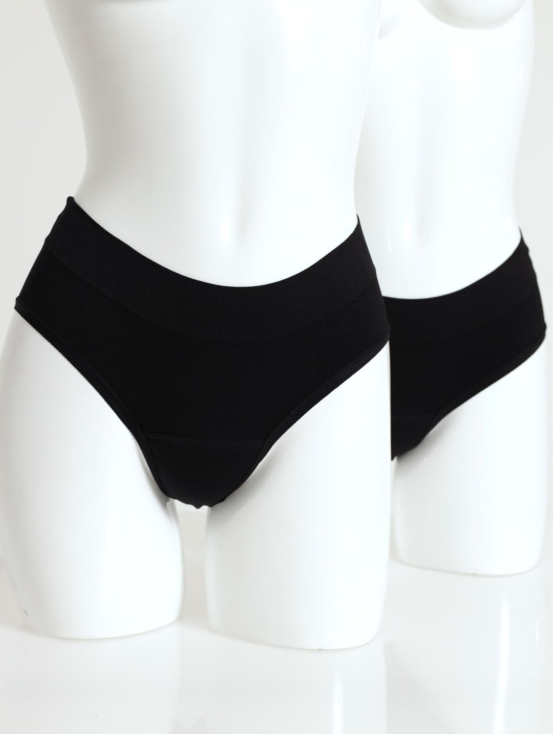 Girls 2 Pack Period Panty - Black