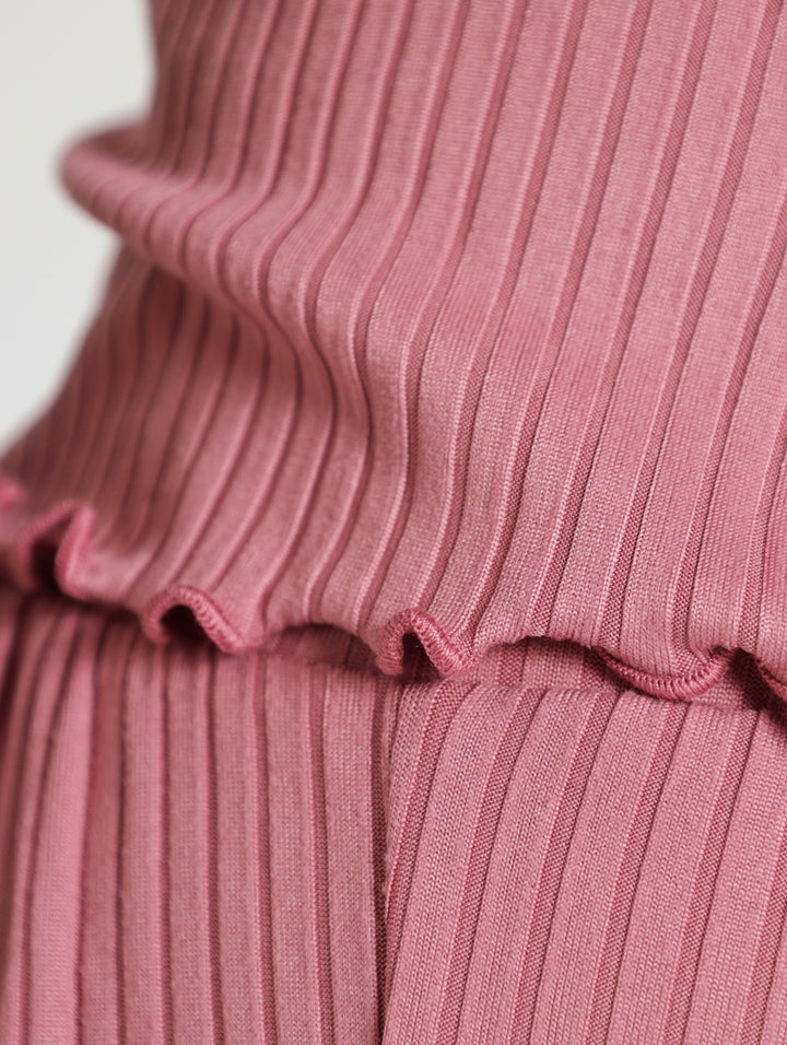 Textured Tee & Pant - Blush