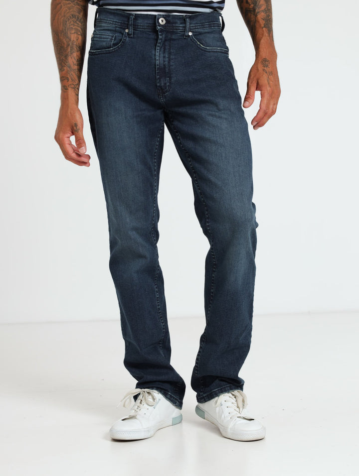 Men's Fashion Denim Jean - Dark Blue