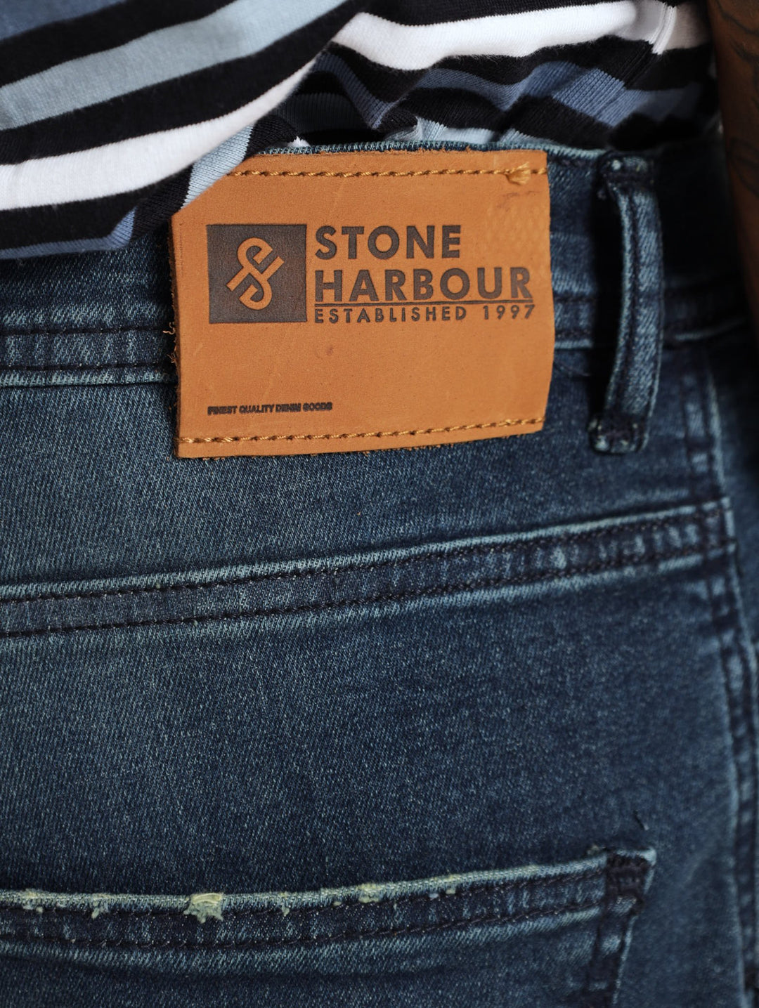 Men's Fashion Denim Jean - Dark Blue