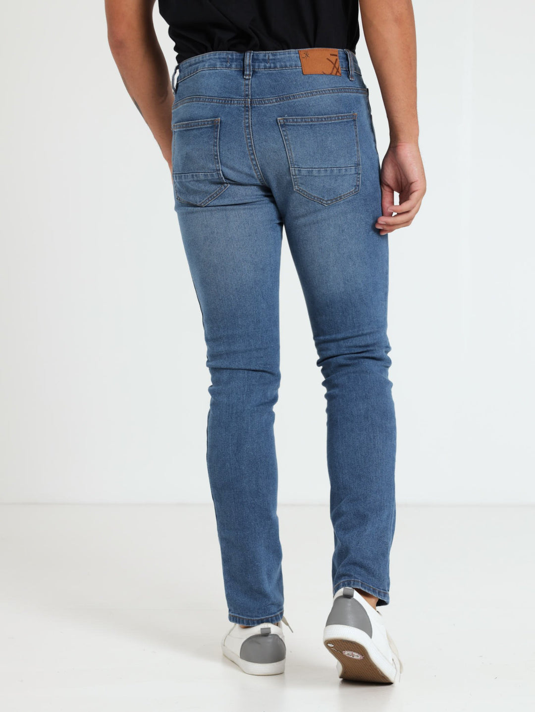 Men's Mid Wash Skinny Denim Jean