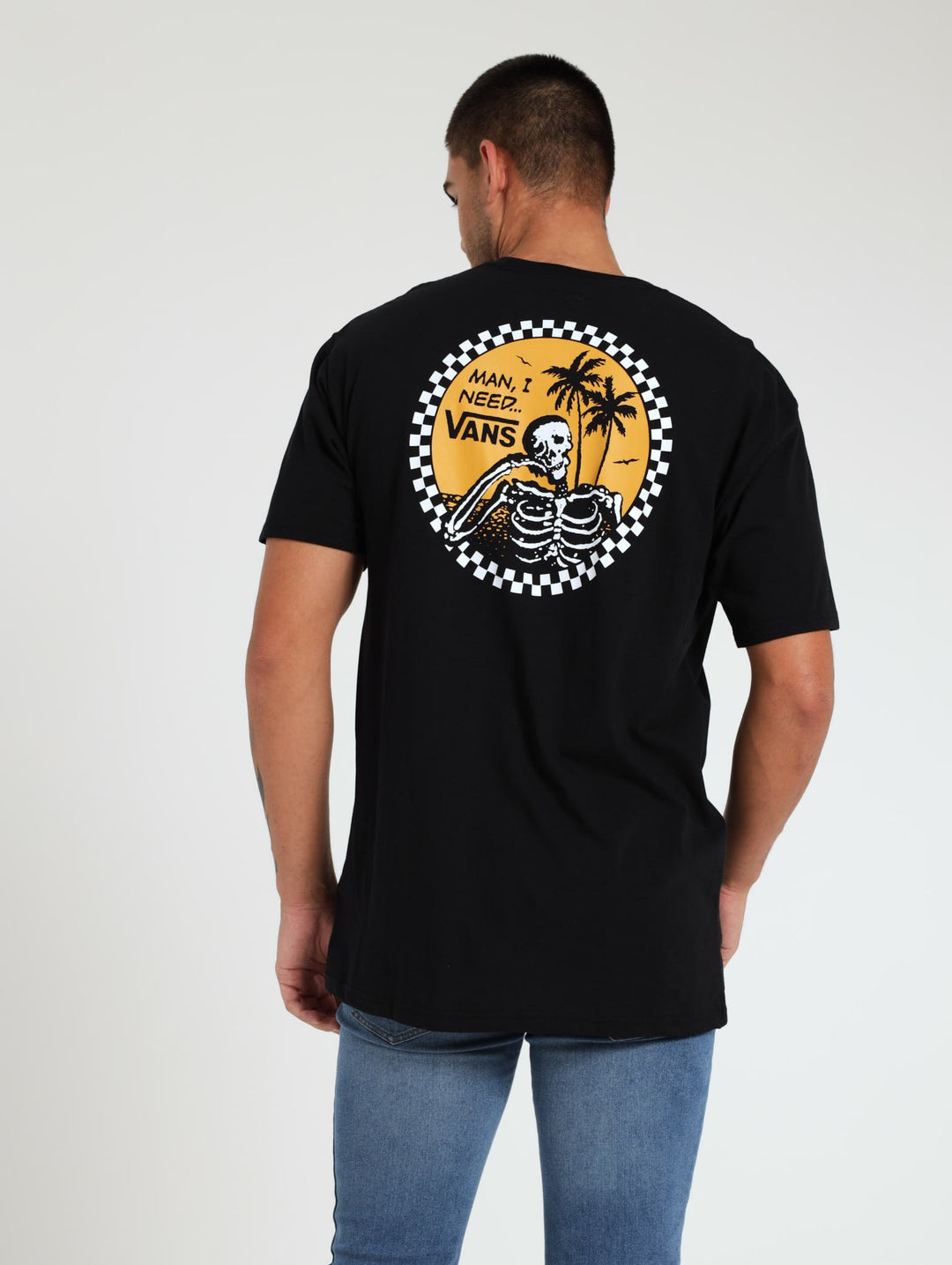 Men's Man I Need Vans Tee - Black