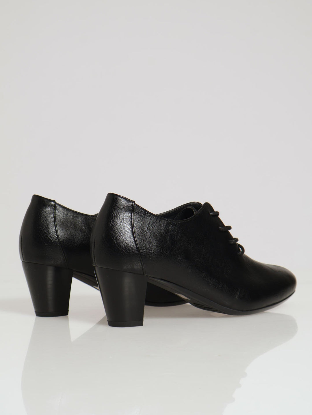 Soft Amrita Lace Up Court Heel - Black