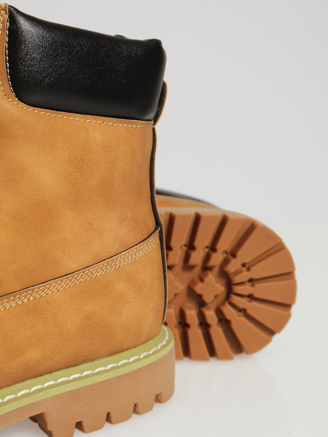 Lace Up Worker Boot - Honey