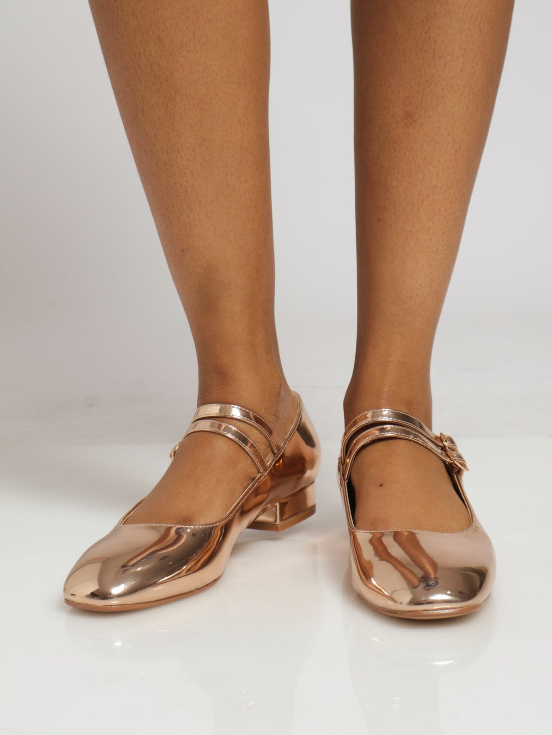 Metallic Mary Jane - Rose Gold
