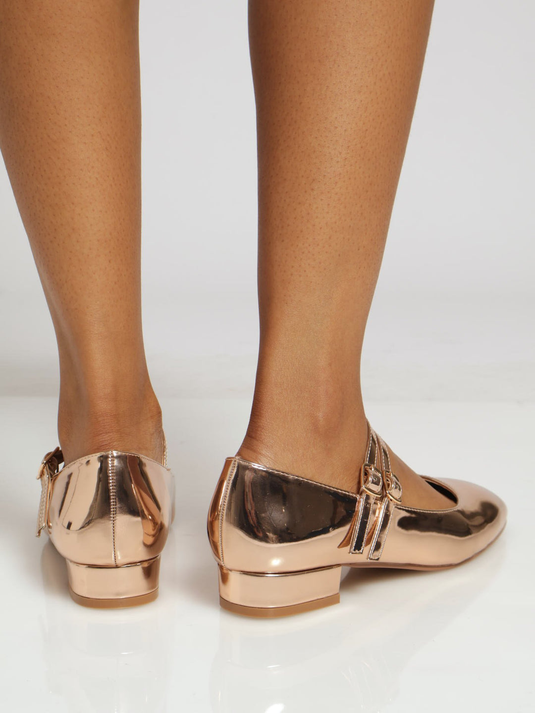 Metallic Mary Jane - Rose Gold