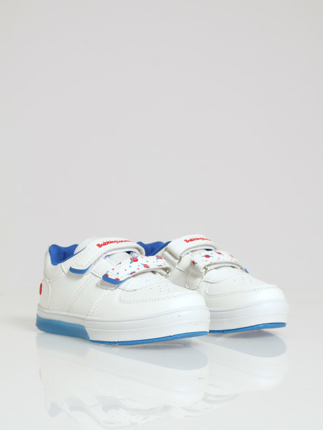 Pre-Boys Low Cut Neon Sneaker - White/Blue