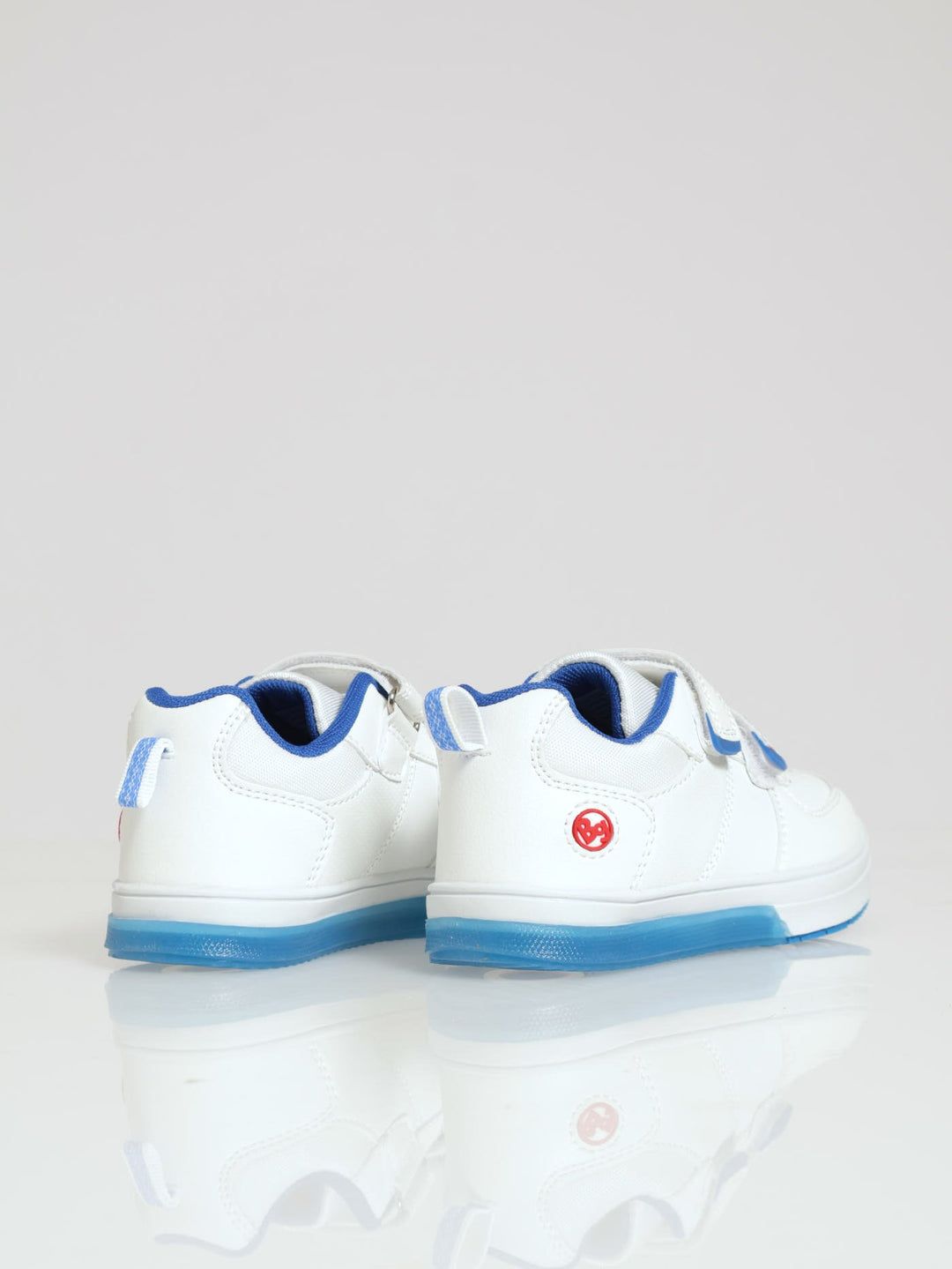 Pre-Boys Low Cut Neon Sneaker - White/Blue