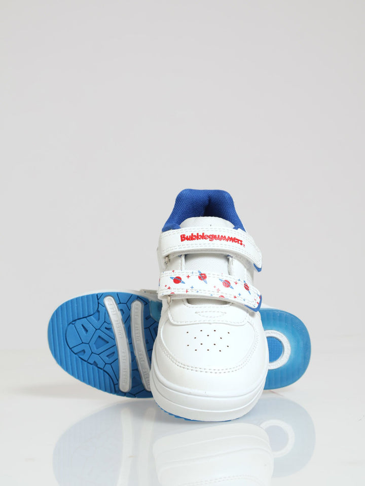 Pre-Boys Low Cut Neon Sneaker - White/Blue