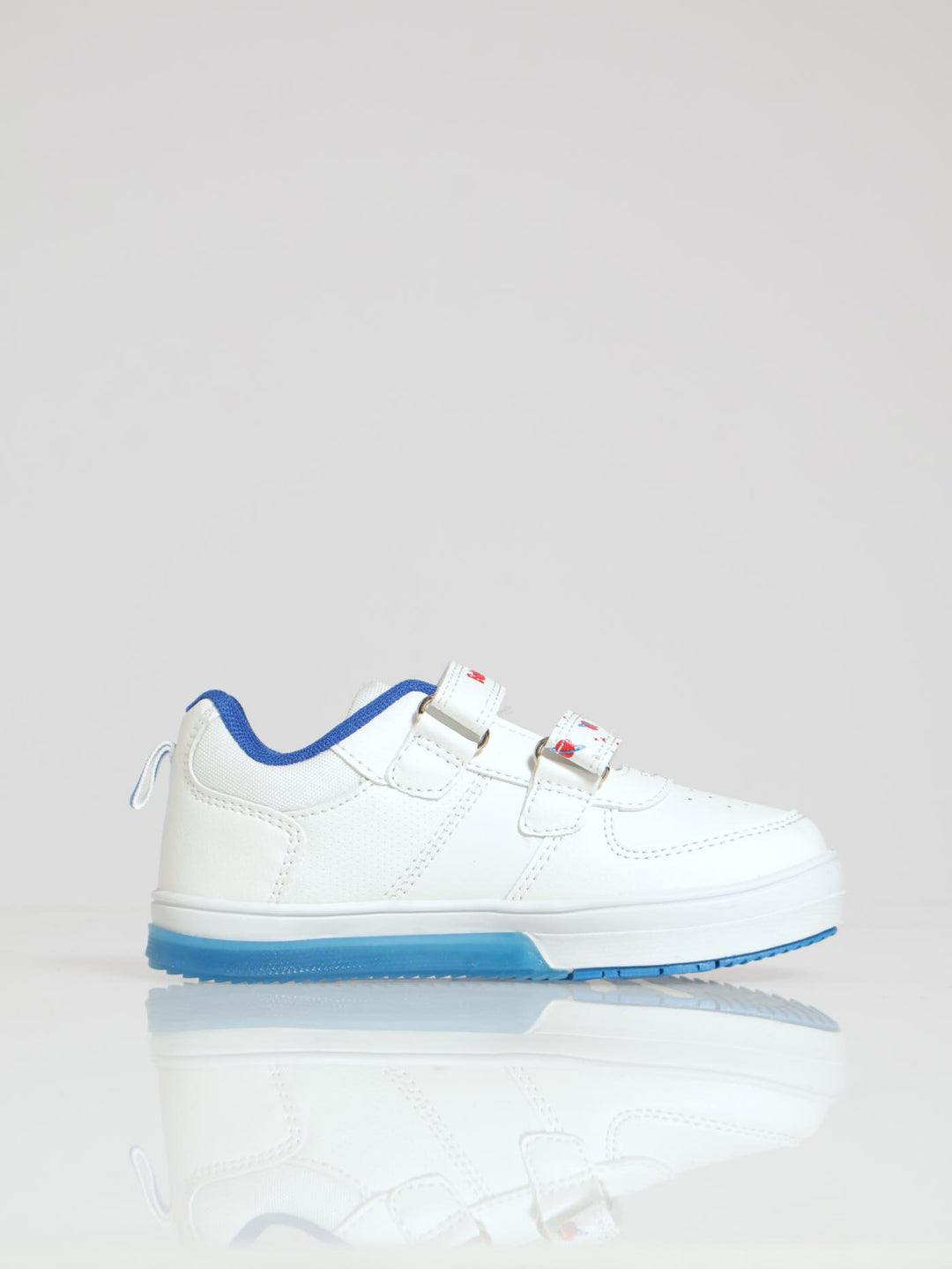 Pre-Boys Low Cut Neon Sneaker - White/Blue