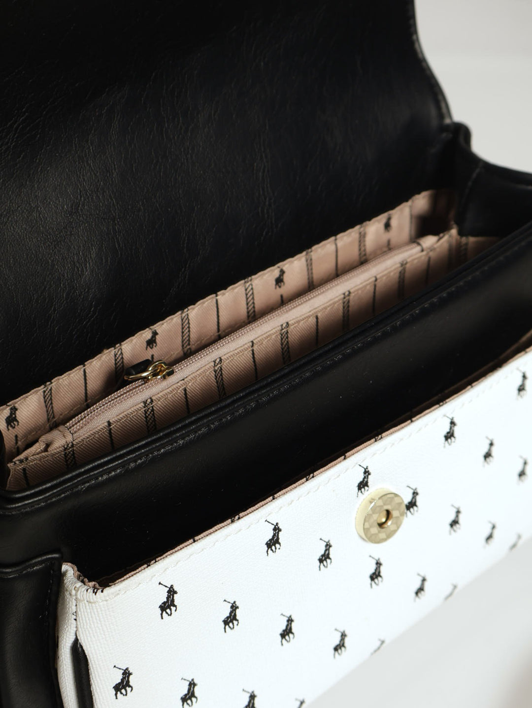 Marina Flapover Sling Bag - Black