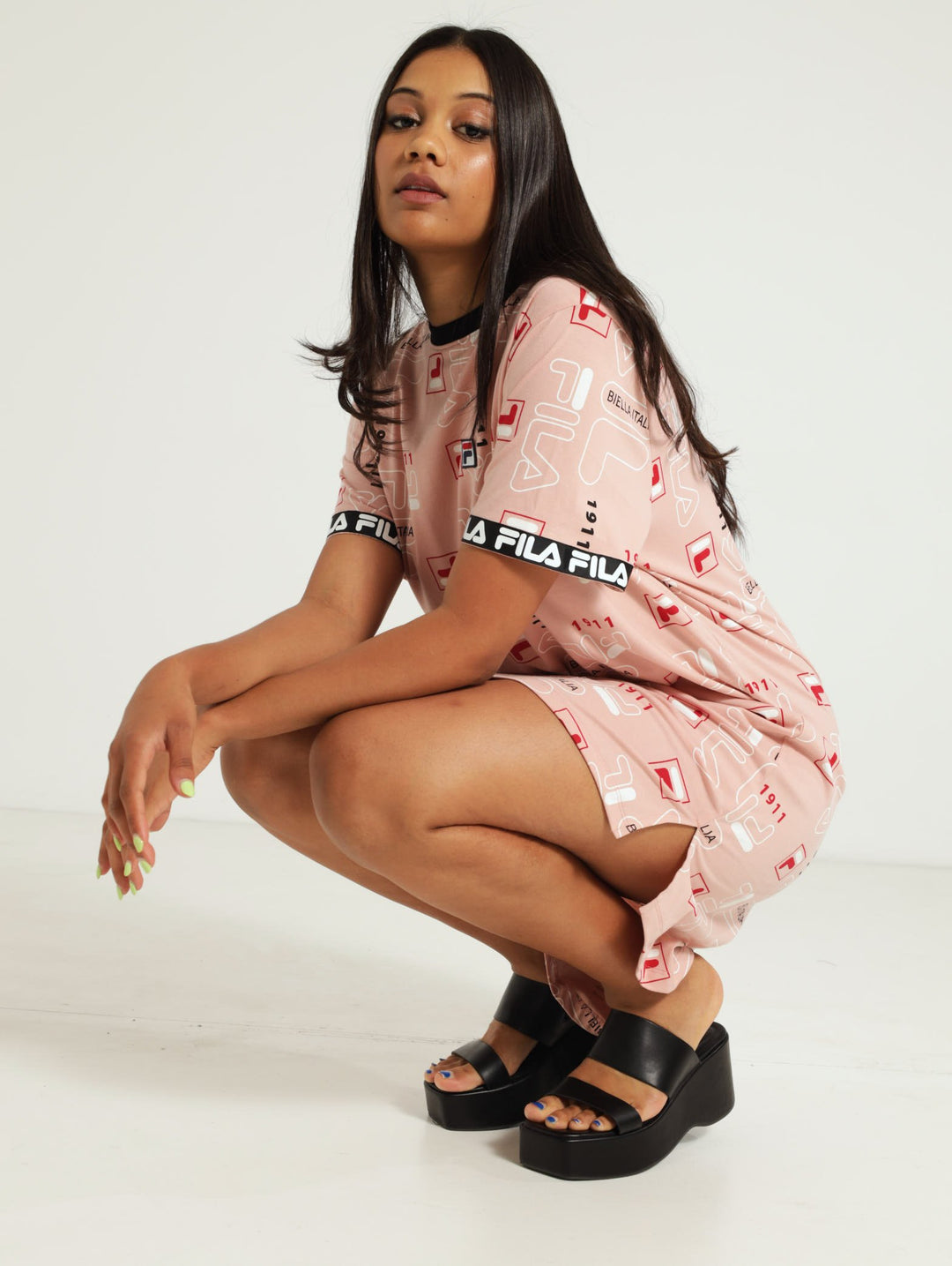 Skyler T-Shirt Dress - Rose