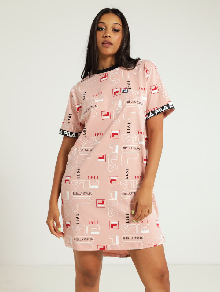 Skyler T-Shirt Dress - Rose