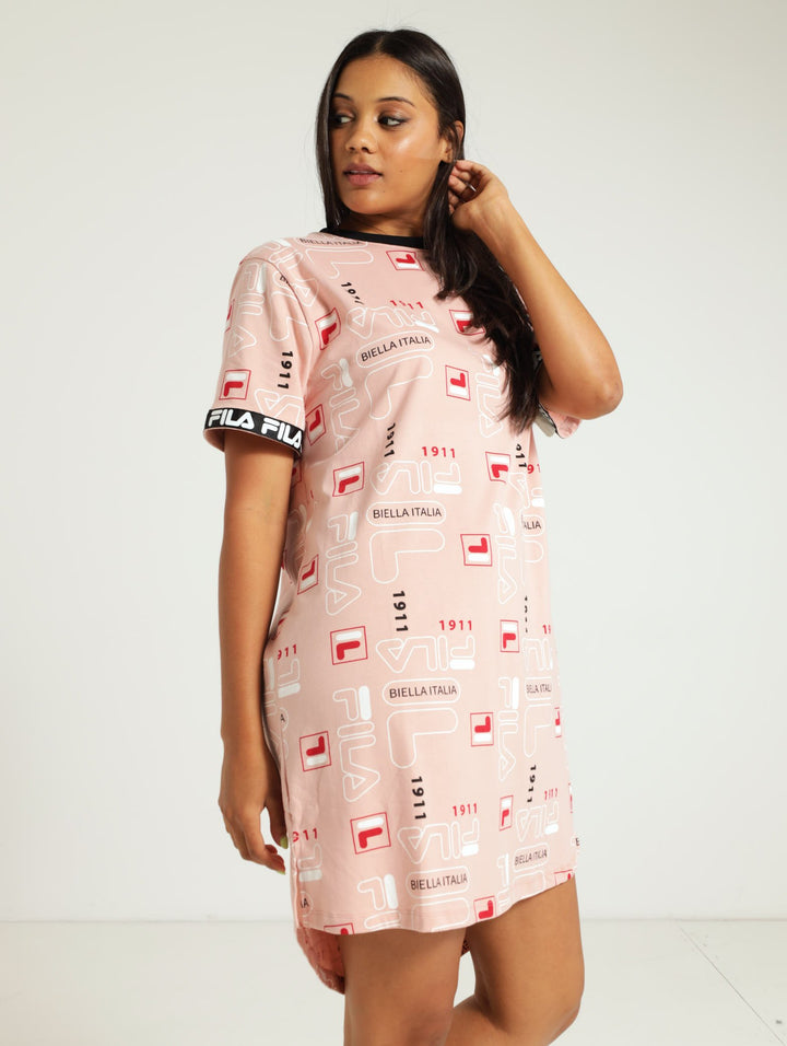 Skyler T-Shirt Dress - Rose