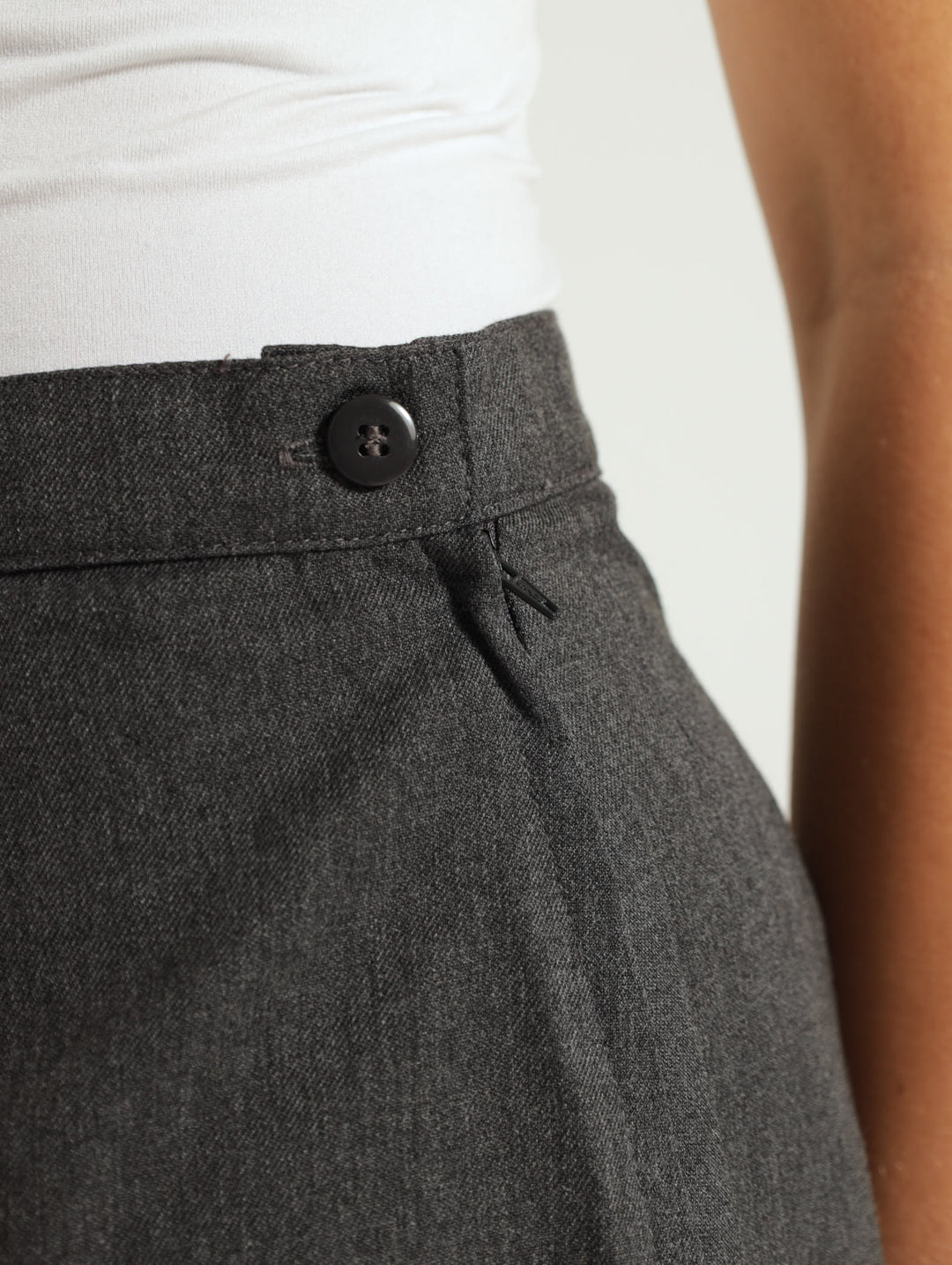 Girls School Skirt - Grey