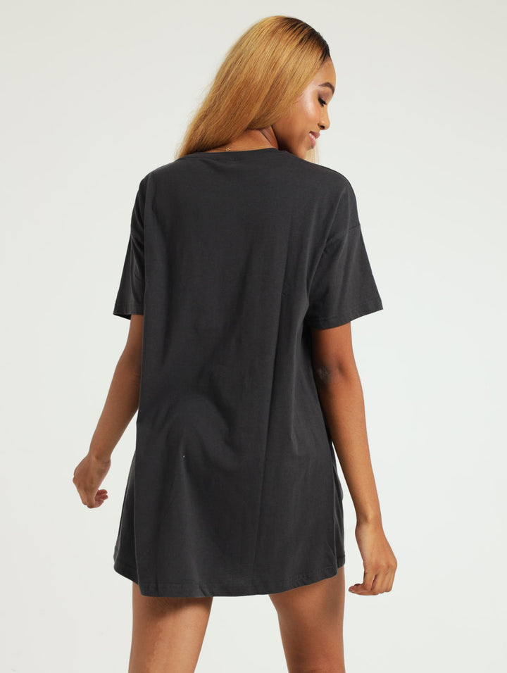 Angie Oversize Sleepshirt - Black