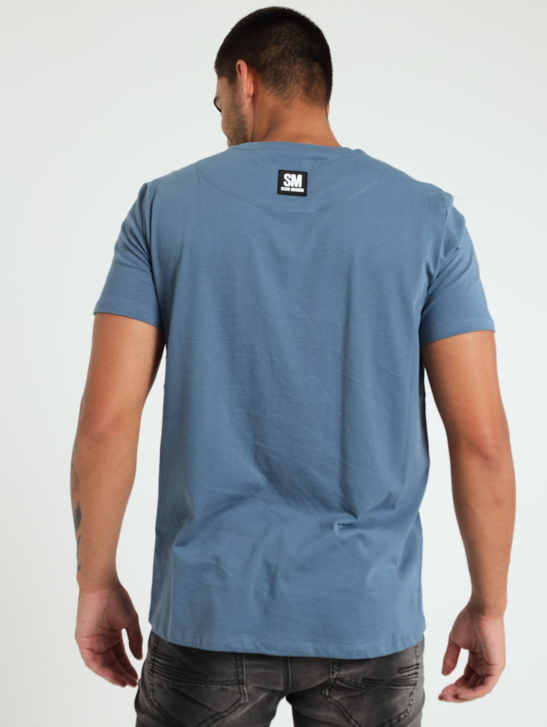Jackson Crew Neck Logo Tee - Blue