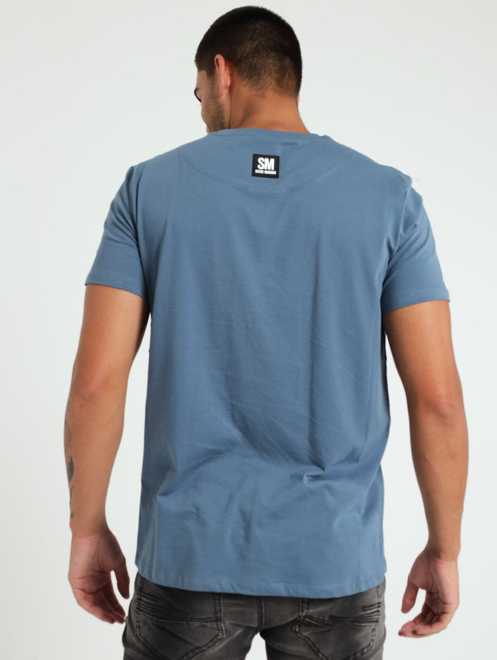 Jackson Crew Neck Logo Tee - Blue