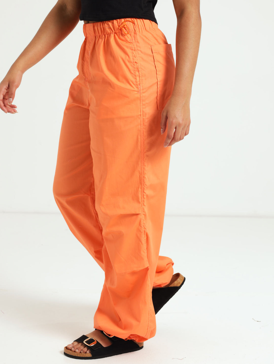 Girls Parachute Pants - Coral