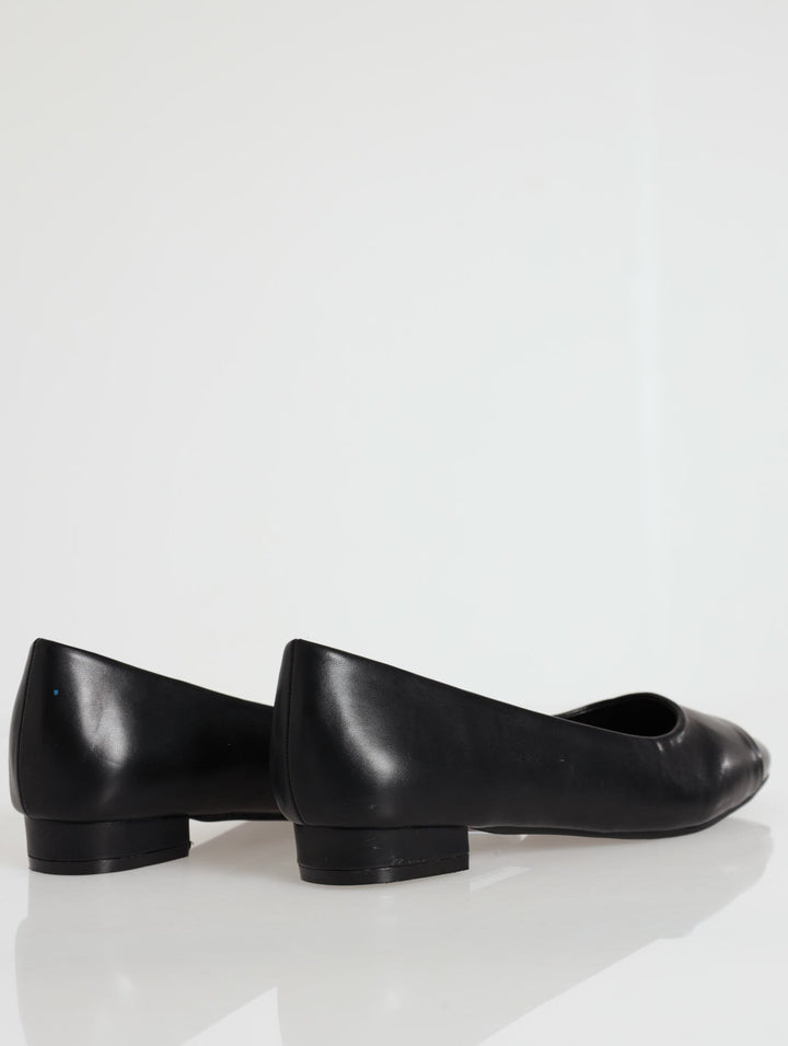 Low Heeled Pump - Black