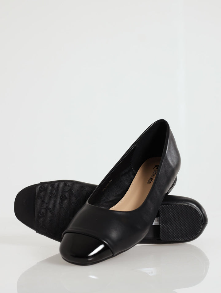 Low Heeled Pump - Black