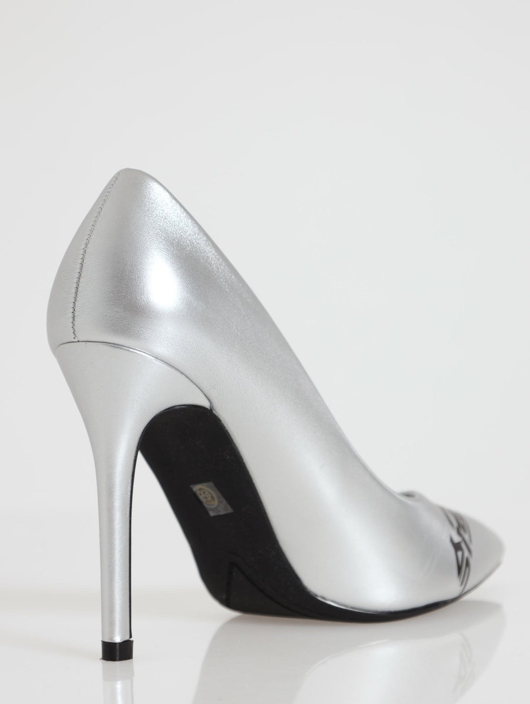 Crank It Up Pointed Court Heel - Silver