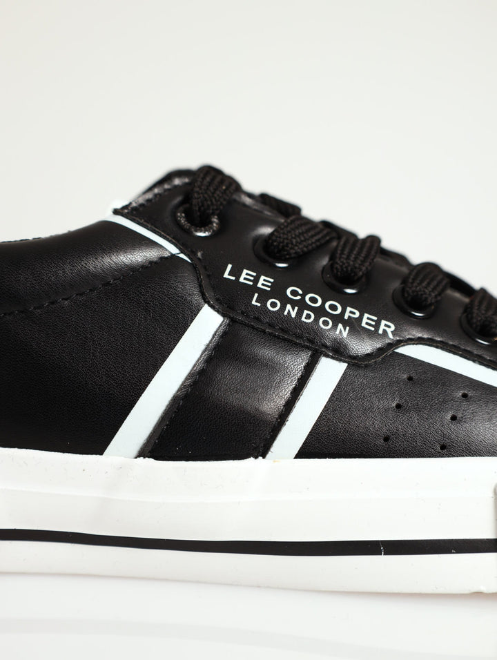 Valentine Low Cut Lace-Up Sneaker - Black/White