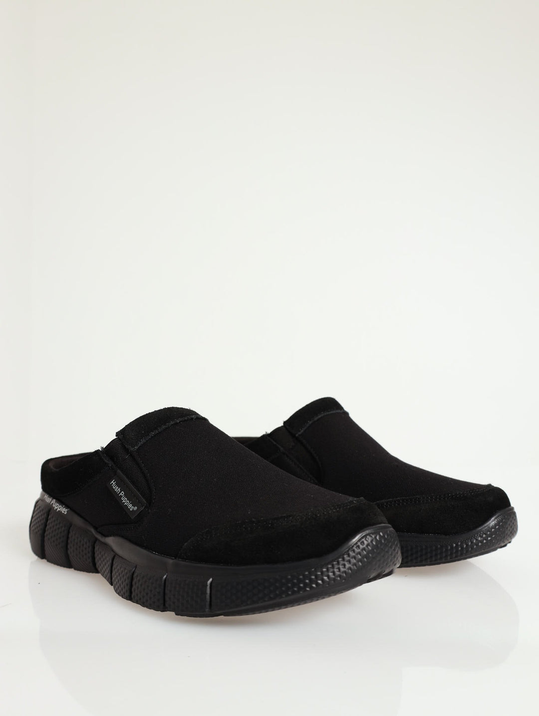 Open Back Comfort Knit Shoe - Black
