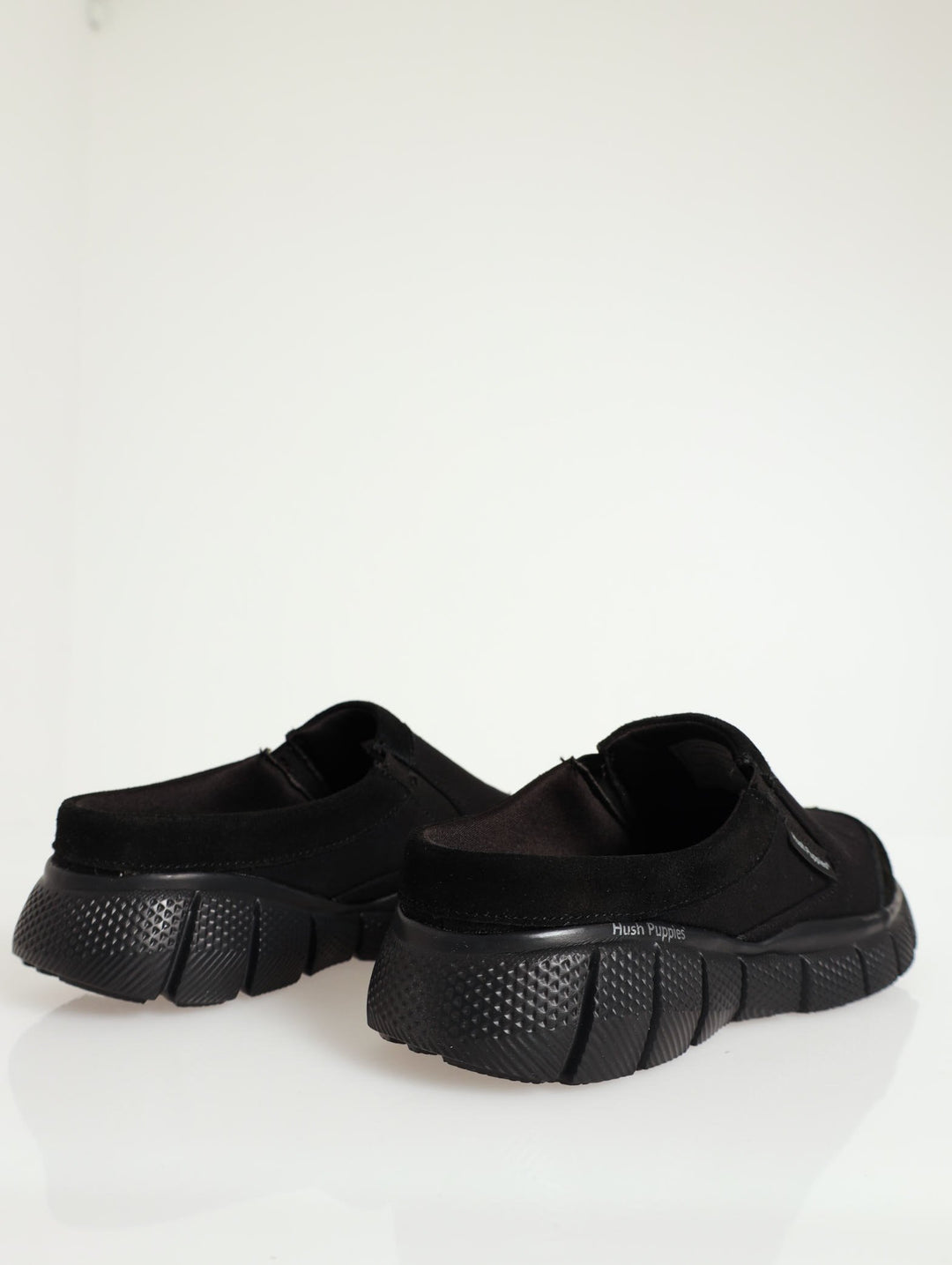 Open Back Comfort Knit Shoe - Black