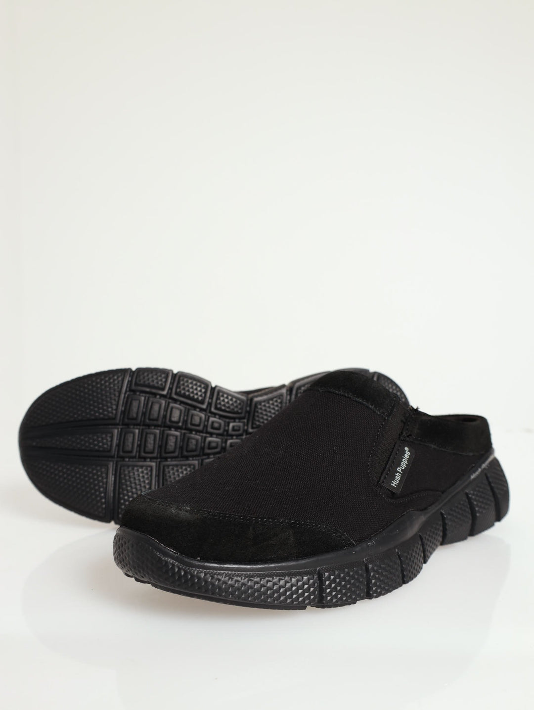 Open Back Comfort Knit Shoe - Black