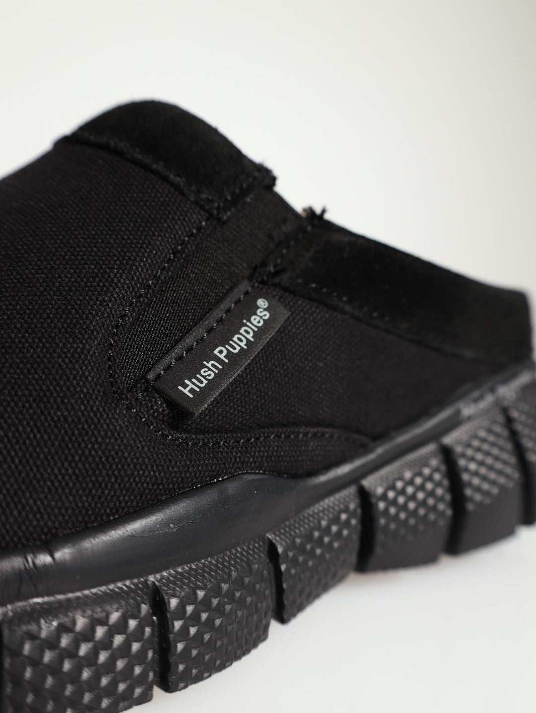 Open Back Comfort Knit Shoe - Black