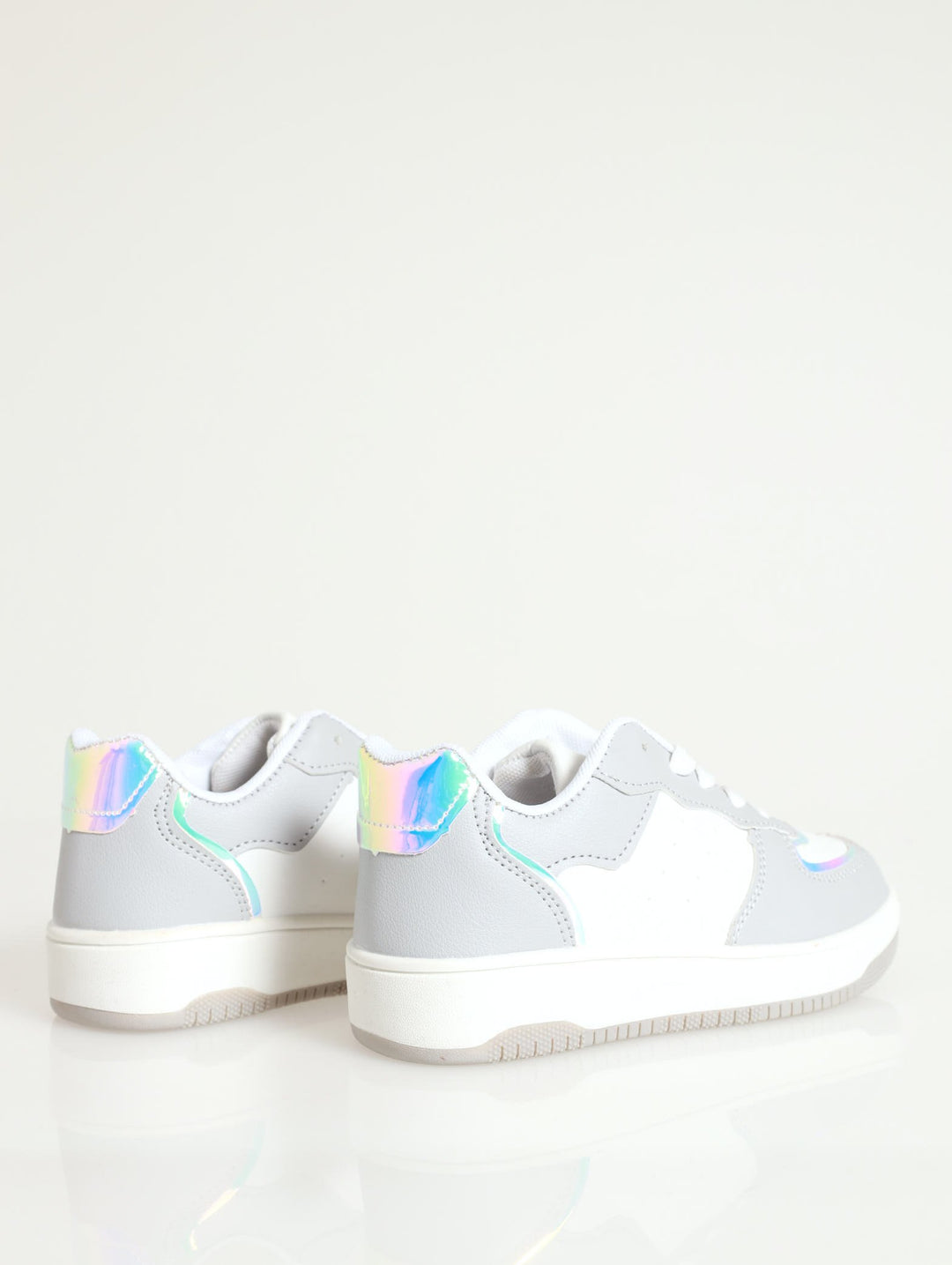 Girls Holographic Sneaker - White