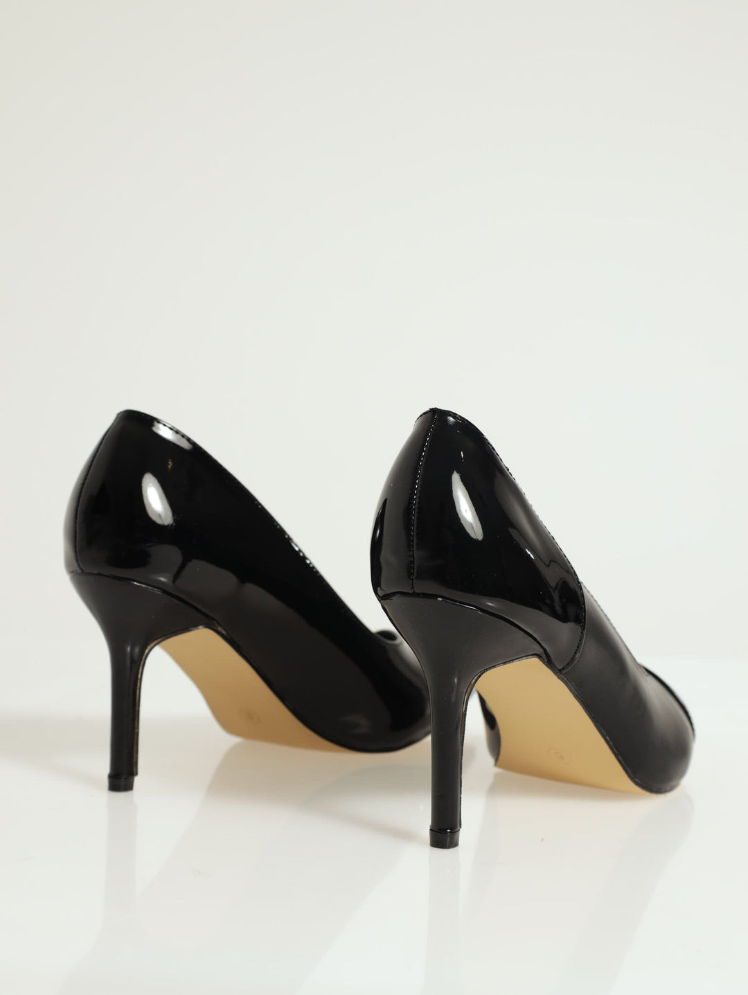 Taylor Pointed Toe Stiletto Court Heel - Black