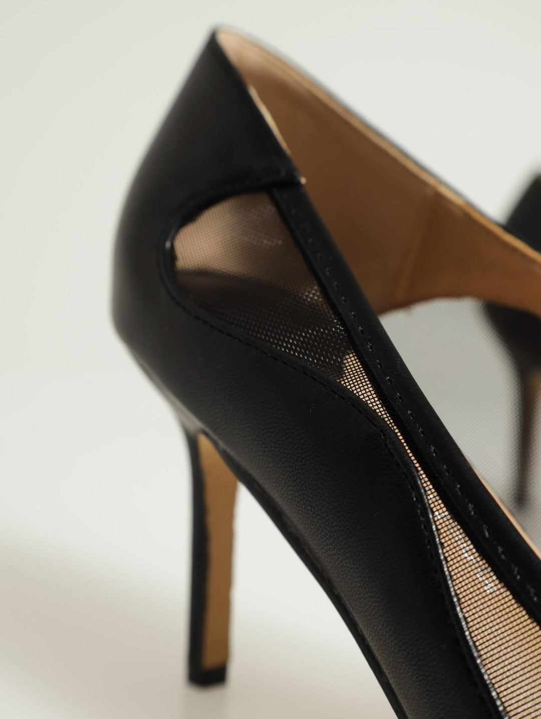 Bella Pointed Toe Stiletto Court Heel - Black