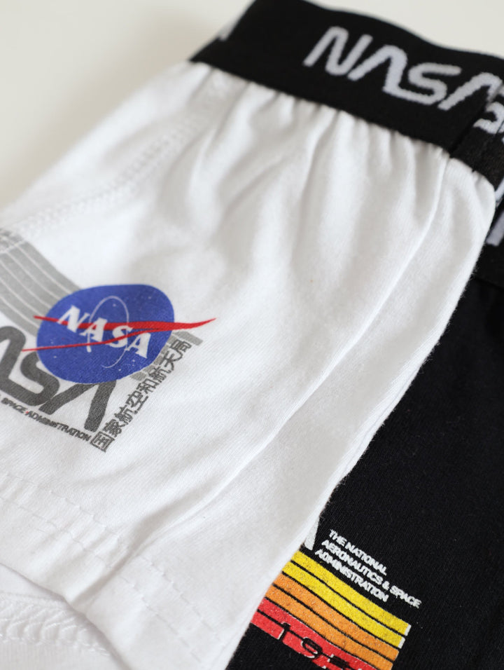 Pre-Boys 2 Pack Nasa Knit Boxers - Black